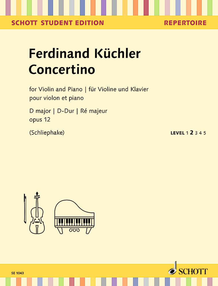 Concertino D-Dur: op. 12. Violine und Klavier. (Schott Student Edition - Repertoire) Sheet Music