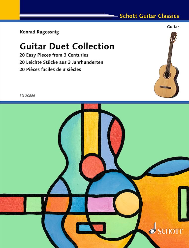 Guitar Duet Collection: 20 leichte Stücke aus 3 Jahrhunderten. 2 Gitarren. (Schott Guitar Classics) Sheet Music