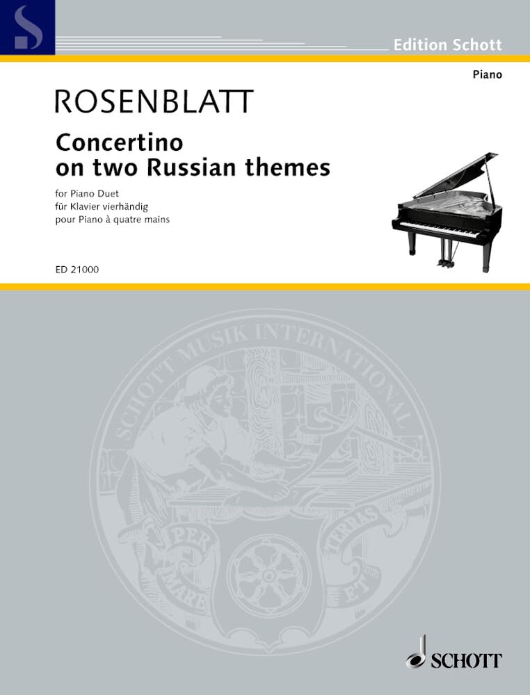 Concertino on two Russian themes: Klavier 4-händig. (Edition Schott) Sheet Music