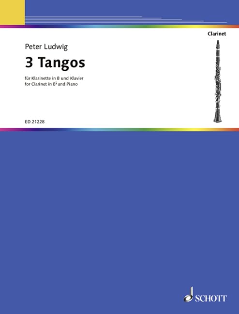 3 Tangos: Klarinette in B und Klavier. Partitur und Stimme. Sheet Music