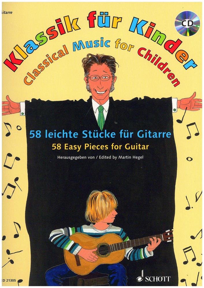 Klassik für Kinder: 58 leichte Stücke für Gitarre. Gitarre. Ausgabe mit CD. Sheet Music