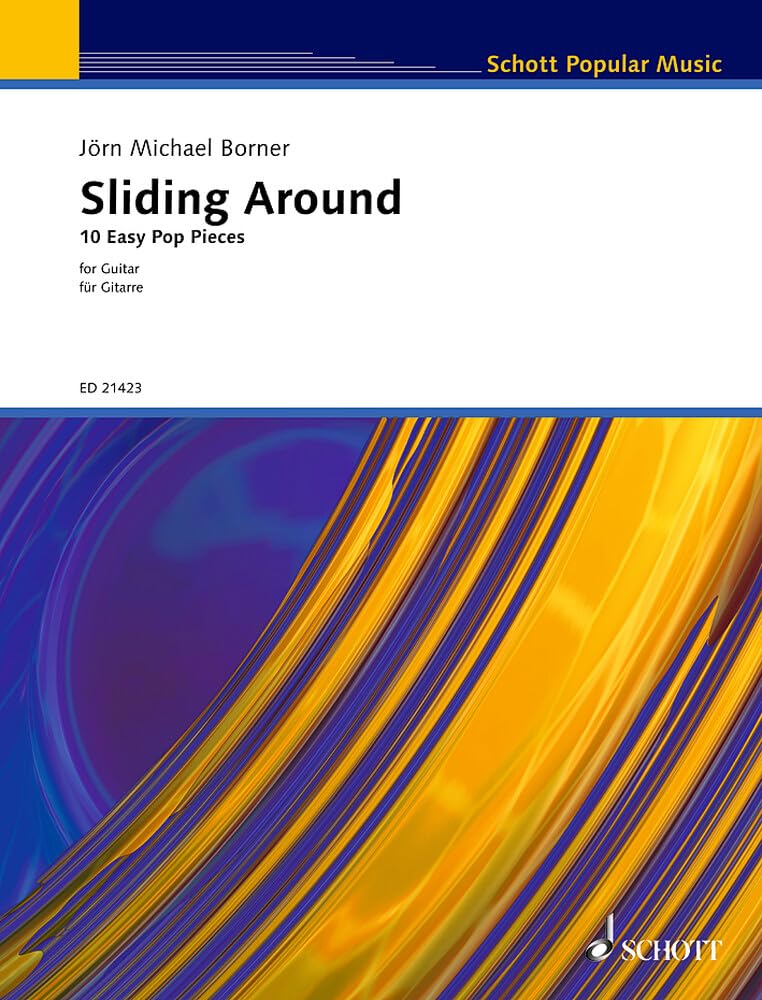 Sliding Around: 10 leichte Pop-Stücke für Gitarre. Gitarre. (Schott Popular Music) Sheet Music