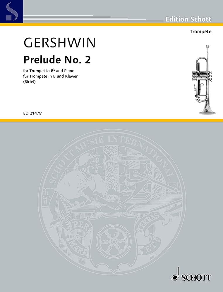 Prelude No. 2: Trompete in B und Klavier. (Edition Schott) Arts & Music