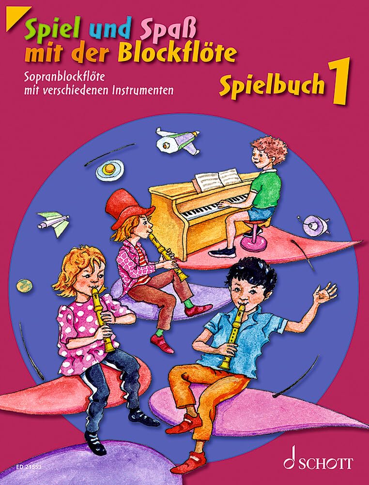 Spiel und Spaß mit der Blockflöte: Neuausgabe, herausgegeben von Gudrun Heyens und Gerhard Engel. Band 1. Sopran-Blockflöte mit verschiedenen ... (Spiel und Spaß mit der Blockflöte, Band 1) Sheet Music