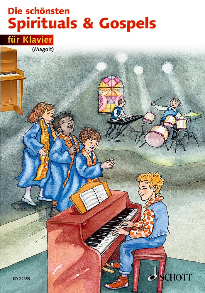 Die schönsten Spirituals & Gospels: sehr leicht bearbeitet. Klavier. Spielpartitur. Sheet Music