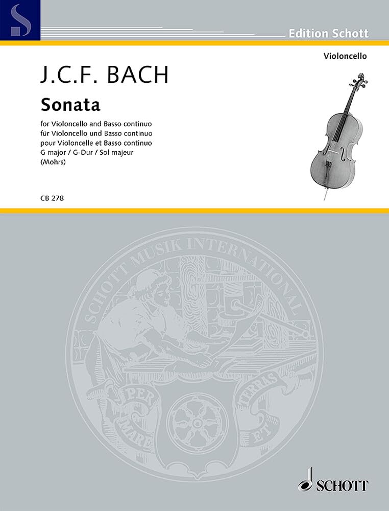 Sonata G-Dur: Violoncello und Basso continuo. (Cello-Bibliothek) Sheet Music
