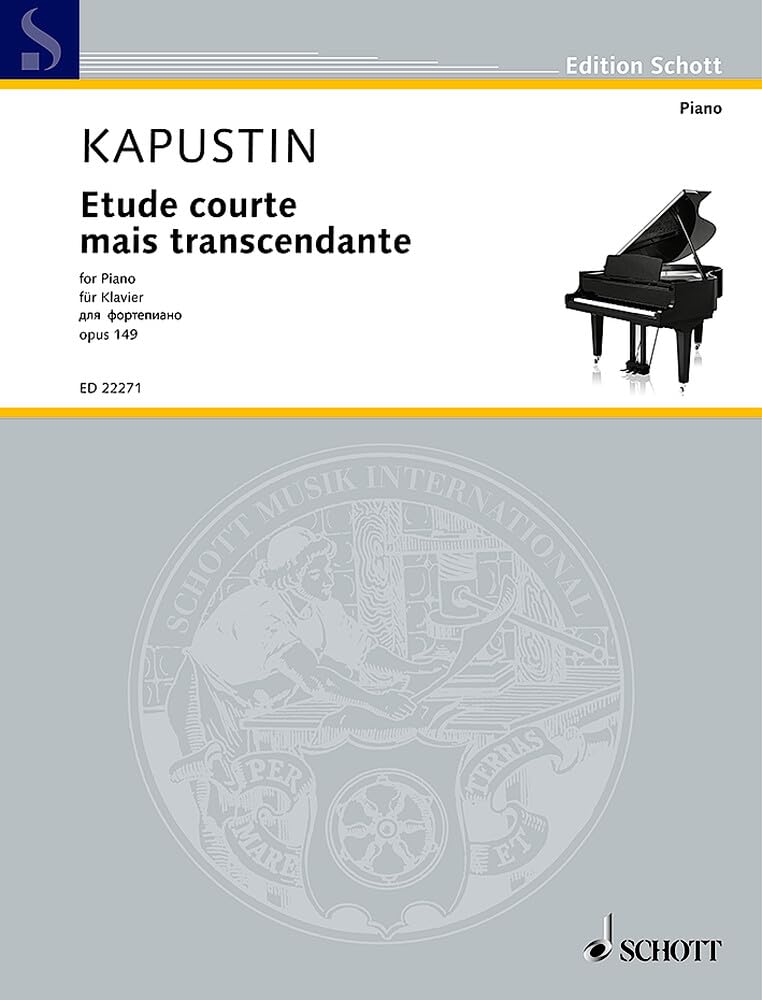 Etude courte mais transcendante: op. 149. Klavier. (Edition Schott) Sheet Music