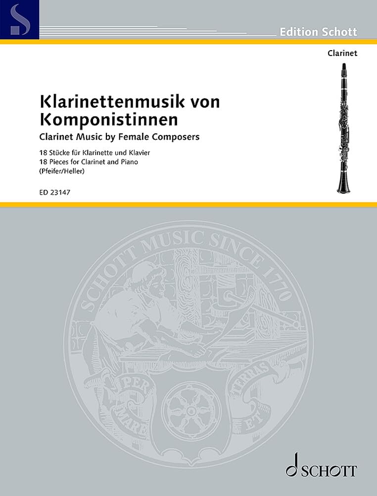 Klarinettenmusik von Komponistinnen: 18 Stücke für Klarinette und Klavier. Klarinette und Klavier. Sheet Music