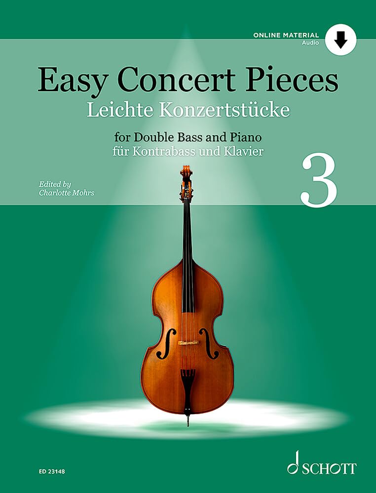 Leichte Konzertstücke: Band 3. Kontrabass und Klavier. (Easy Concert Pieces, Band 3) Sheet Music