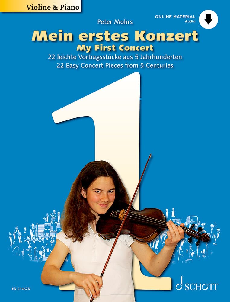 Mein erstes Konzert: 22 leichte Vortragsstücke aus 5 Jahrhunderten. Violine und Klavier. Education & Training