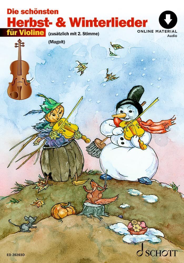 Die schönsten Herbst- und Winterlieder: Sankt Martin, Nikolauslieder und Weihnachtslieder. 1-2 Violinen. (Umrüster-Konsolidierung) Education & Training