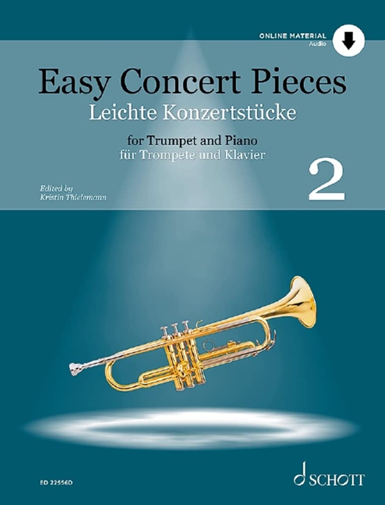 Leichte Konzertstücke: 19 Stücke aus 5 Jahrhunderten. Band 2. Trompete und Klavier. (Easy Concert Pieces, Band 2) Sheet Music