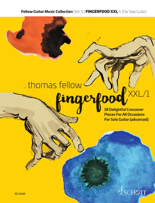 Fingerfood XXL Vol. 1: 18 Crossover Pieces For Advanced Players. Vol. 5. guitar. Recueil de pièces instrumentales. Professional & Reference Books