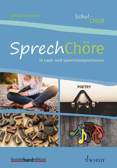 SprechChöre: 14 Laut- und Sprechkompositionen. Chor (3-4-stimmig) mit Klavierbegleitung. Chorbuch. (Schul-Chor) Sheet Music