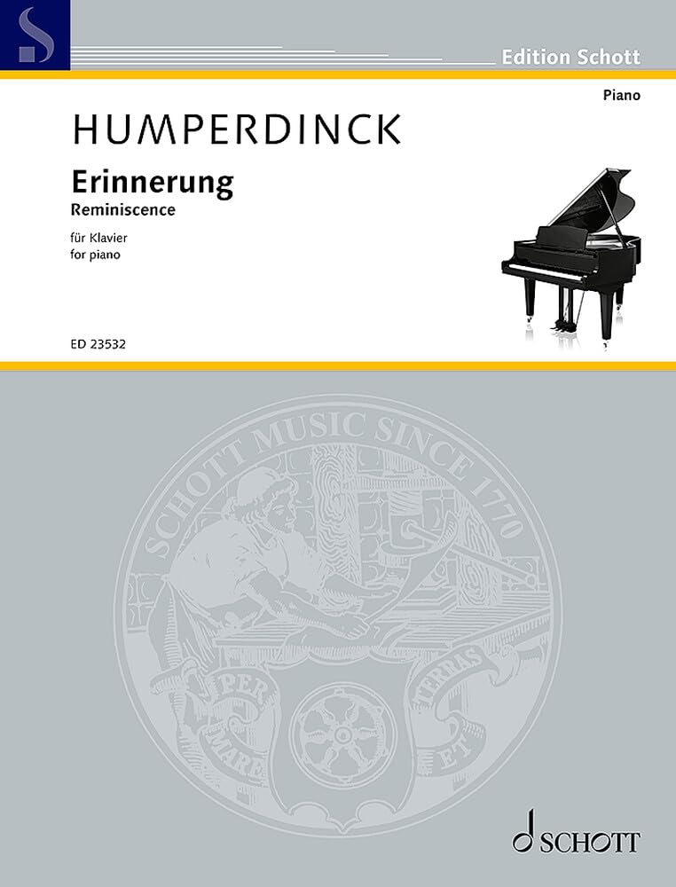 Erinnerung: für Klavier. Klavier. Einzelausgabe. (Edition Schott) Arts & Music