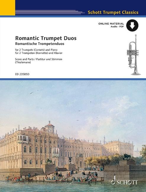Romantic Trumpet Duos: for 2 trumpets (cornets) in Bb and piano. Partition et parties. book