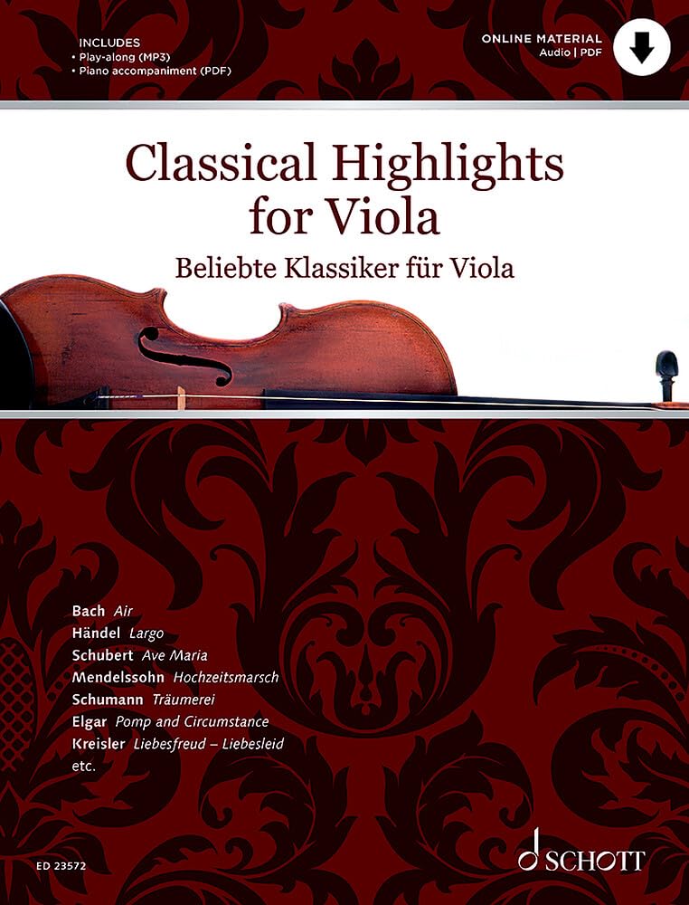 Beliebte Klassiker für Viola: bearbeitet für Viola und Klavier. Viola und Klavier. Play-Along. (Classical Highlights) Sheet Music
