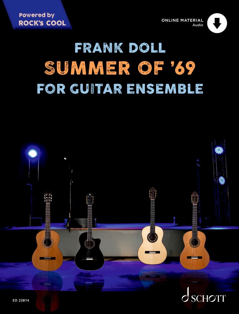 Summer of '69: For Guitar Ensemble. 4 guitars. book