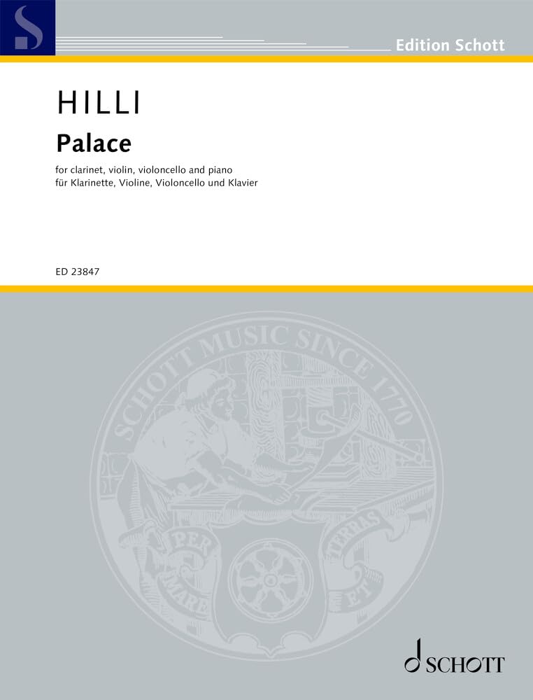 Palace: For clarinet in Bb, violin, violoncello and piano. clarinet, violin, cello and piano. Partition et parties book