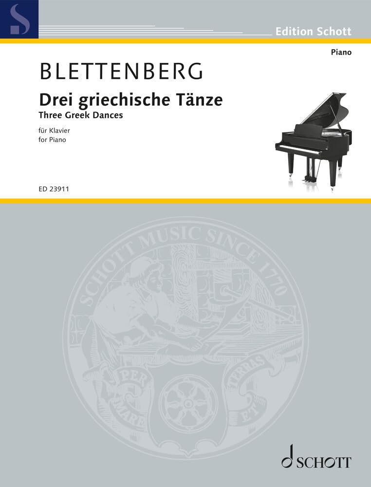 Drei griechische Tänze: piano. Edition séparée. book