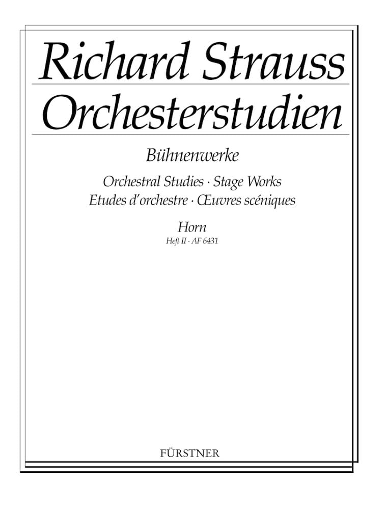 Orchesterstudien aus seinen Bühnenwerken: Horn: Elektra - Der Rosenkavalier. Band 2. Horn. Contemporary literature