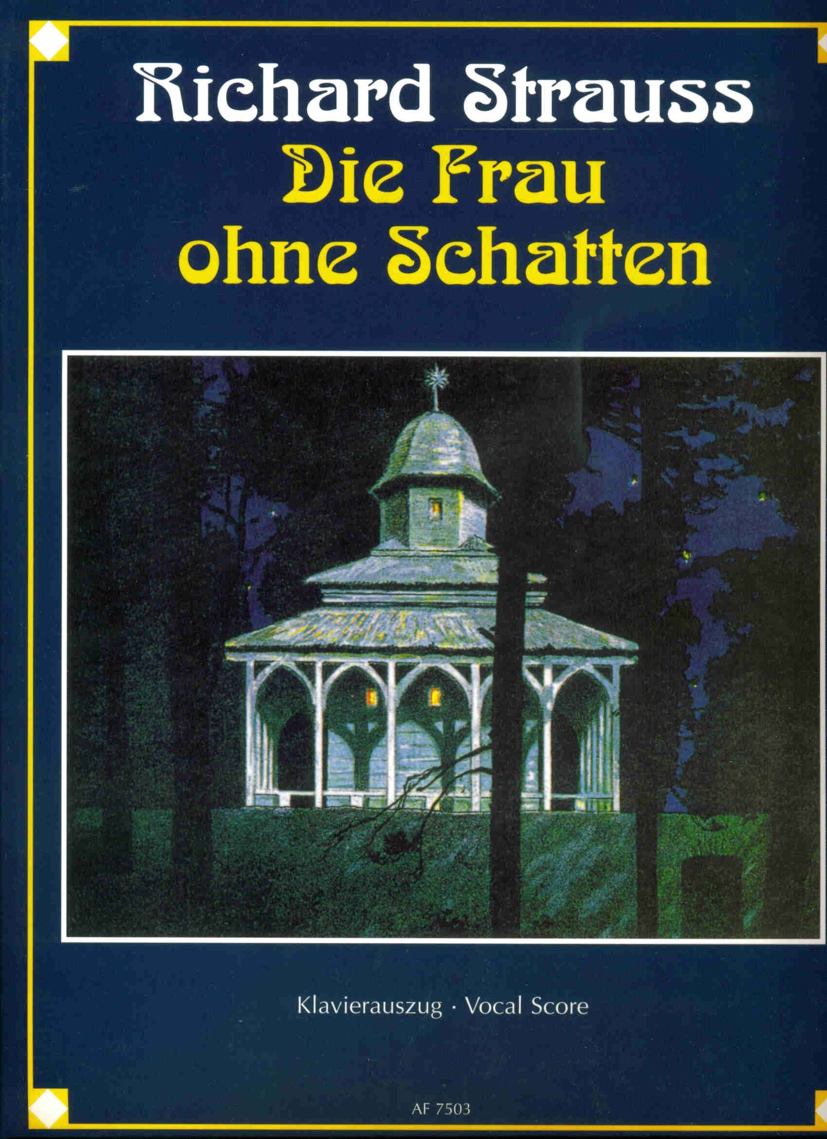 Die frau ohne schatten op. 65-oper, klav book