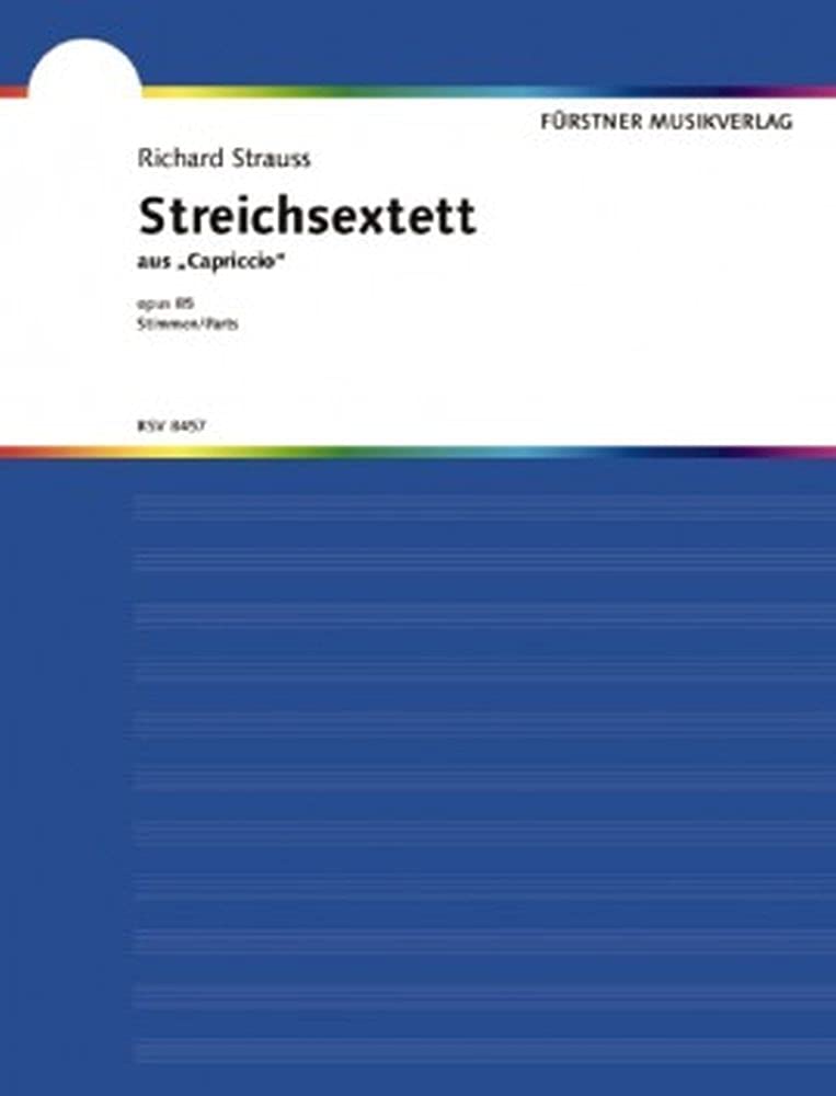 Capriccio: Streichsextett (Vorspiel). op. 85. 2 Violinen, 2 Violen und 2 Violoncelli. Stimmensatz. Sheet Music
