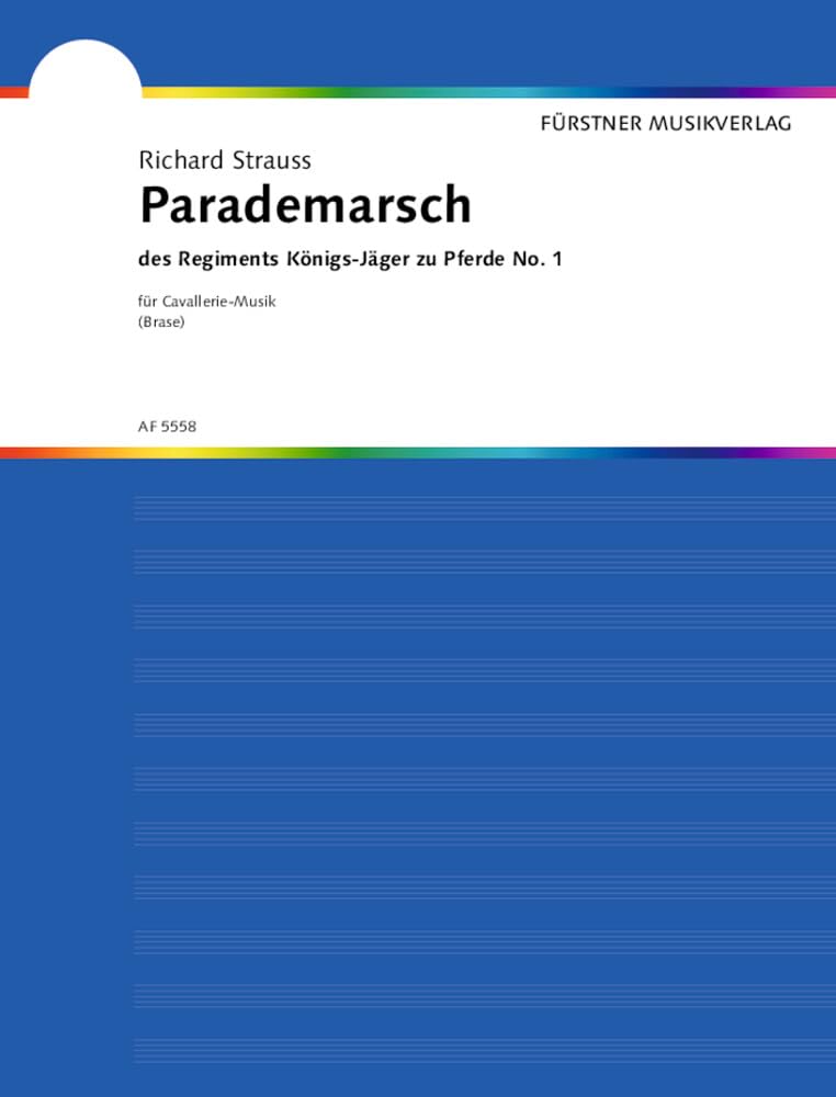 Parademarsch: des Regiments Königs-Jäger zu Pferde No.1. o. Op. AV. 97. Blasorchester. Partitur. Sheet Music