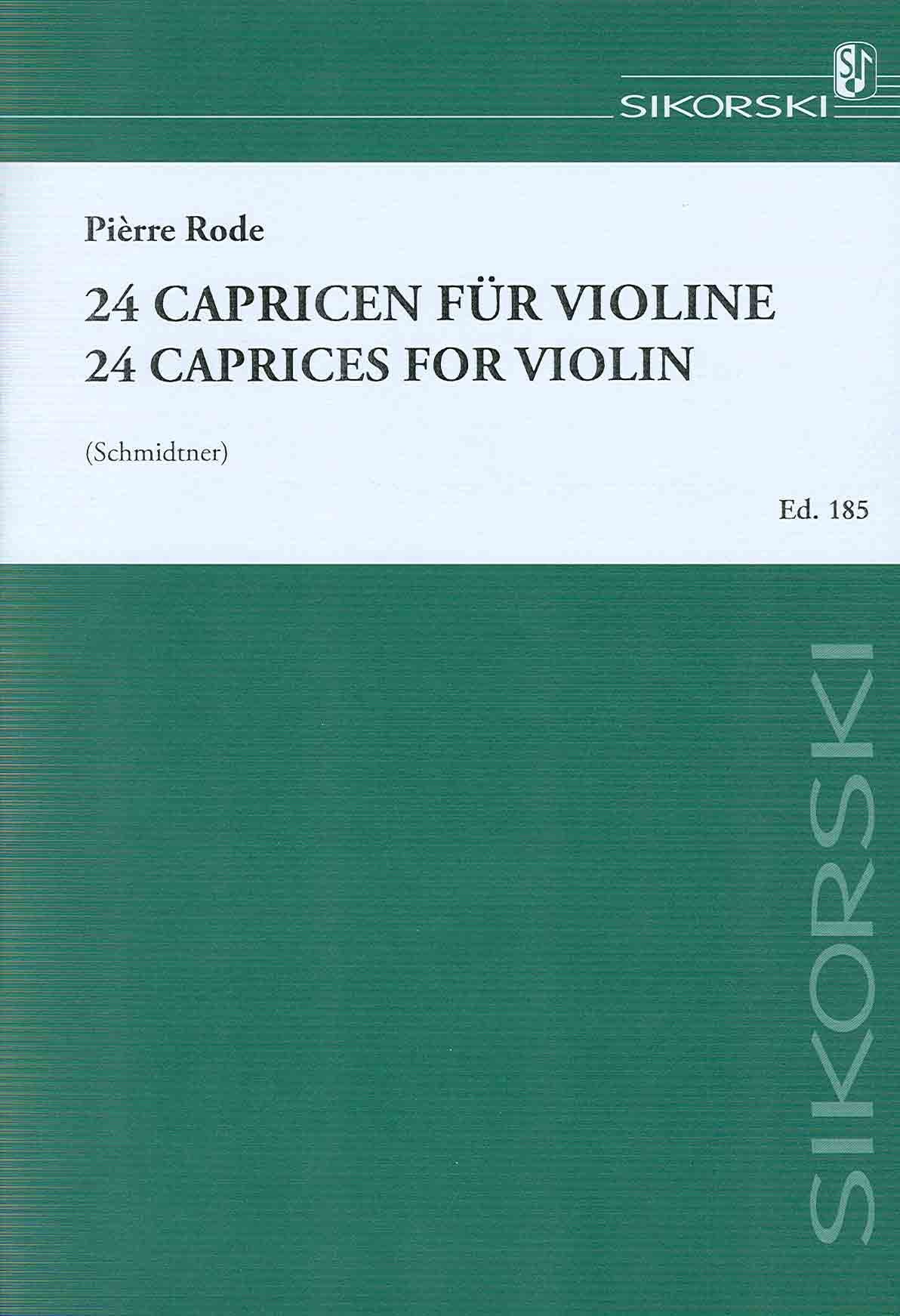 24 Capricen: für Violine solo. violin. book