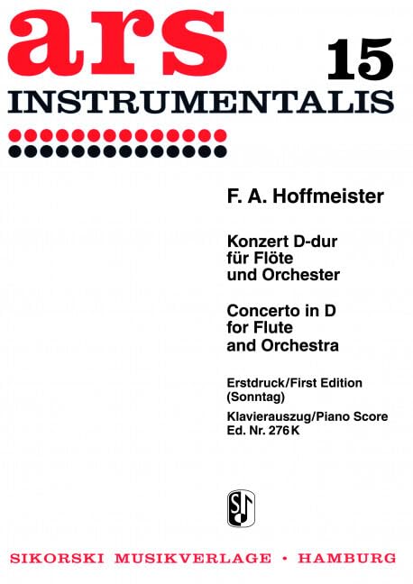 Konzert: für Flöte und Orchester. flute solo, orchestra. Réduction pour piano. book