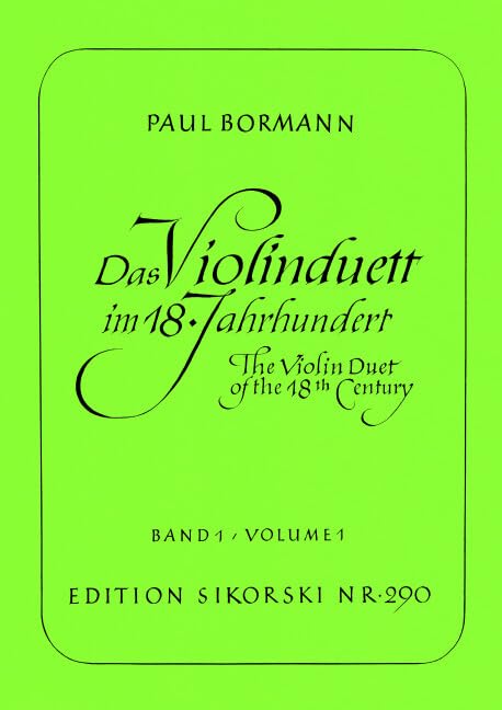 Das Violinduett im 18. Jahrhundert: Bd 1. 2 violins. Sheet Music
