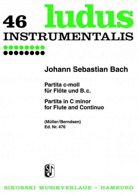 Partita: für Flöte und B.c.. flute, basso continuo. book