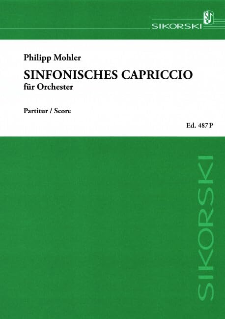 Sinfonisches Capriccio: für Orchester. op. 40. orchestra. Partition de poche. book