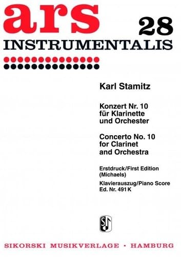 Konzert Nr. 10: für Klarinette und Orchester. Klarinette, Orchester. Klavierauszug. Other products