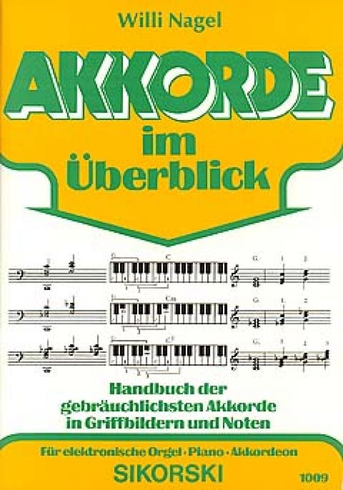 Akkorde im Ueberblick. E-Orgel, Keyboard Sheet Music