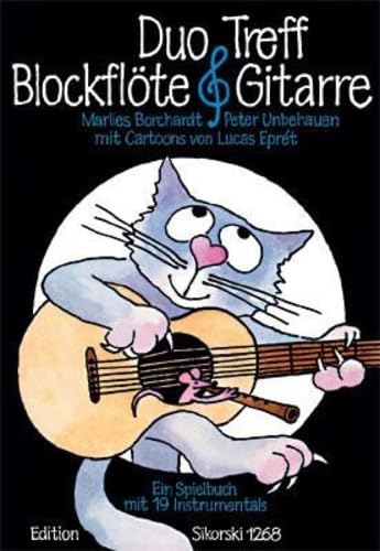 Duo-Treff Blockflöte & Gitarre: Ein Spielbuch mit 19 Instrumentals. recorder, guitar. Sheet Music
