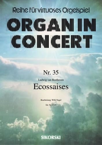 Ecossaises: für elektronische Orgel. electric organ. book