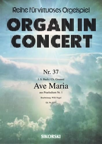 Ave Maria aus Präludium Nr. 1: für elektronische Orgel. electric organ. book