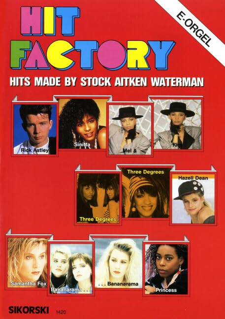 Hit Factory: 20 Hits made by Stock, Aitken, Waterman. electric organ. book