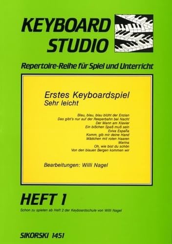 Erstes Keyboardspiel - sehr leicht: Heft 1. keyboard. book