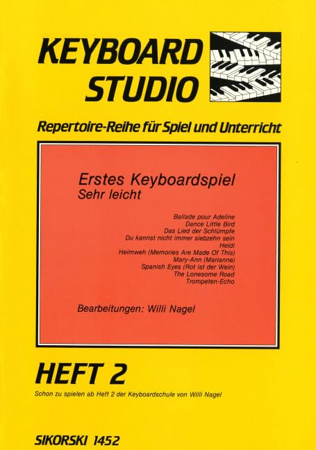 Erstes Keyboardspiel - sehr leicht: Heft 2. keyboard. book