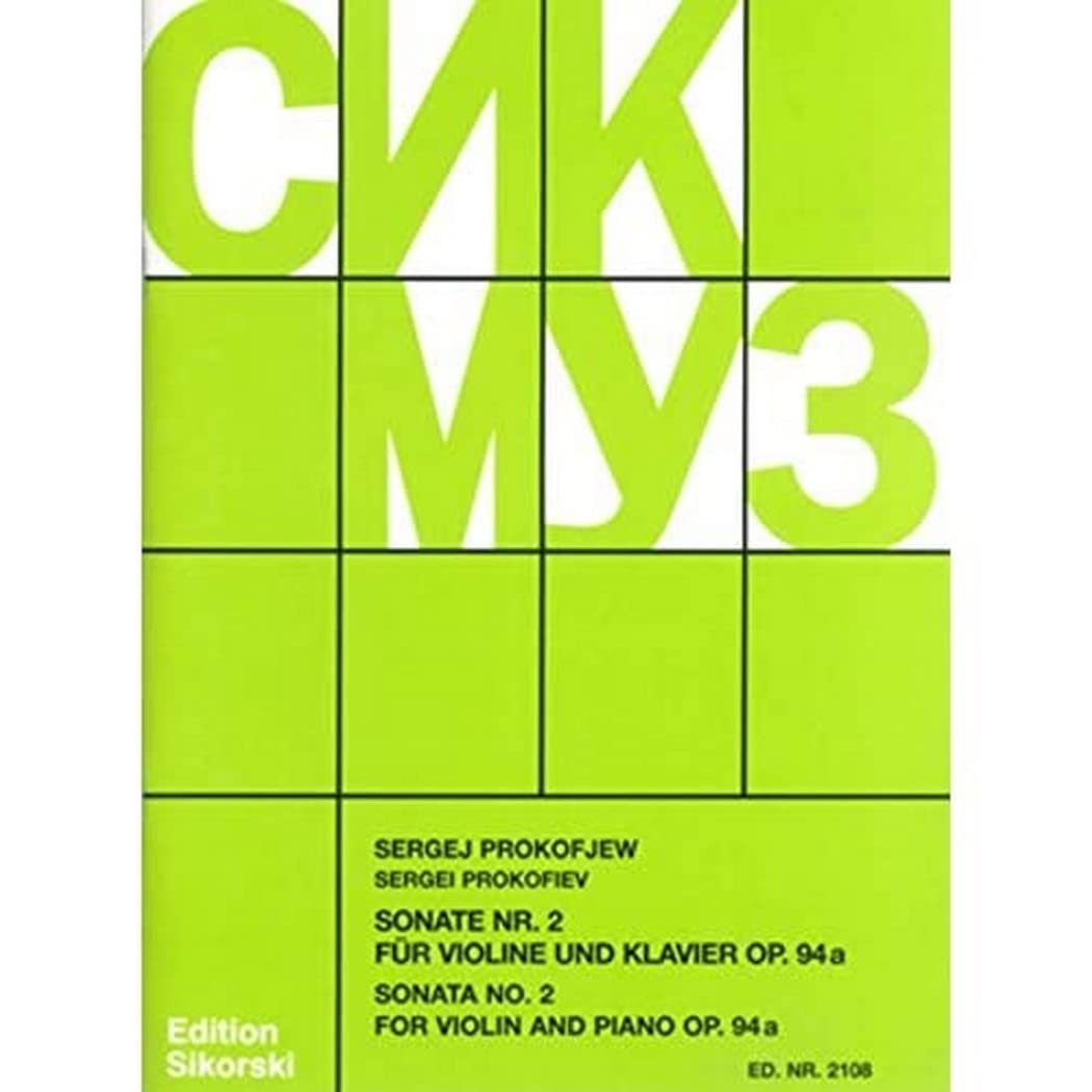 Sonate Nr. 2: für Violine und Klavier. op. 94 a. violin, piano. Books