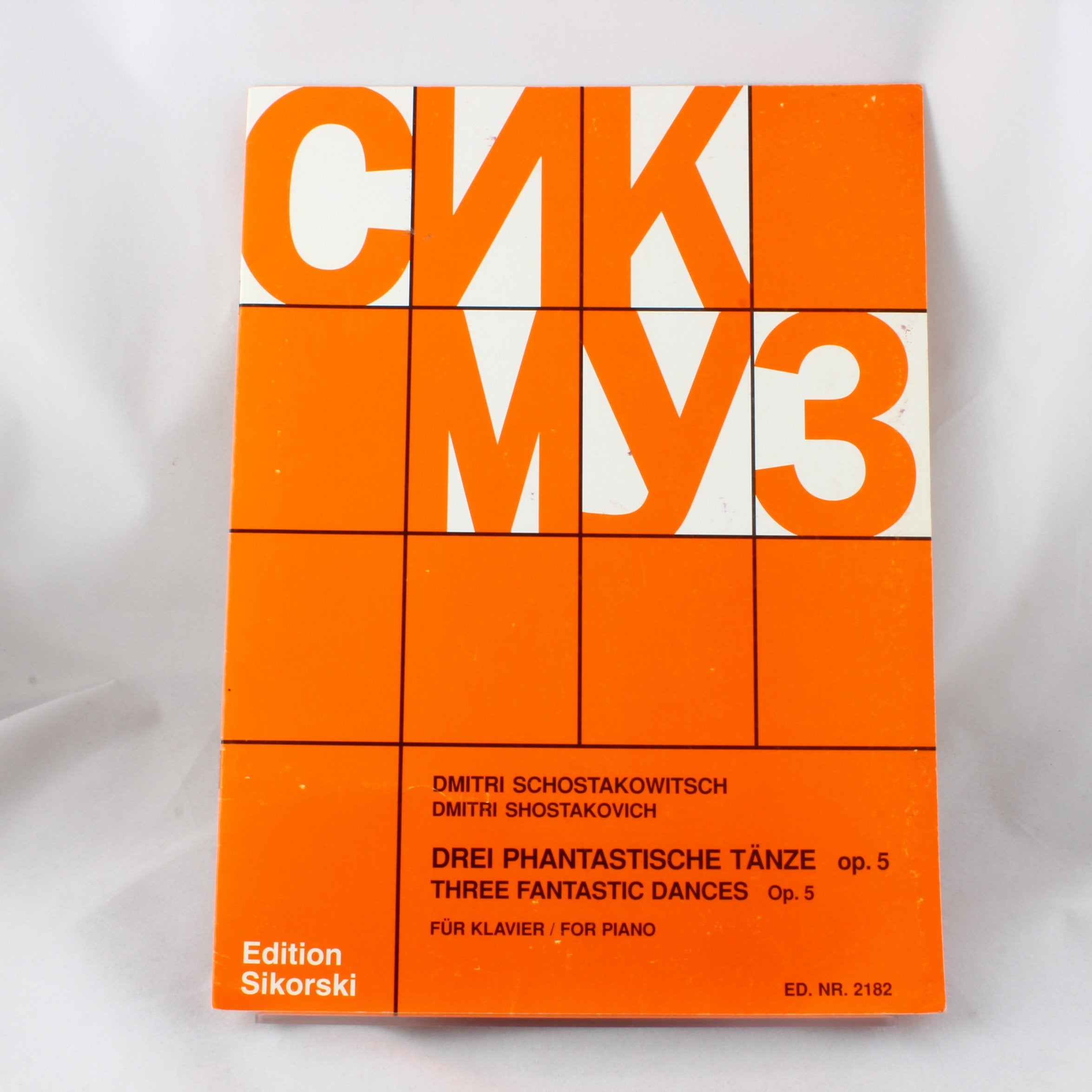 3 Phantastische Taenze Op 5. Klavier Sheet Music