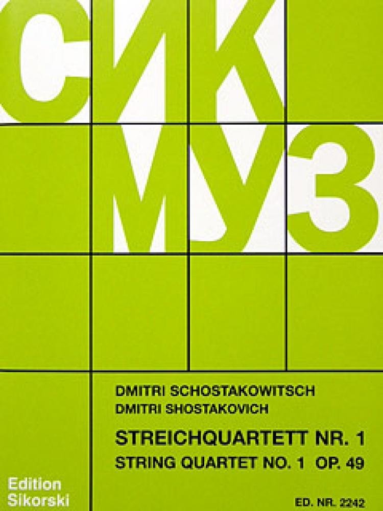 Sikorski Shostakovich: String Quartet No. 1, Op. 49 (Set of Parts) Essays & Short Stories