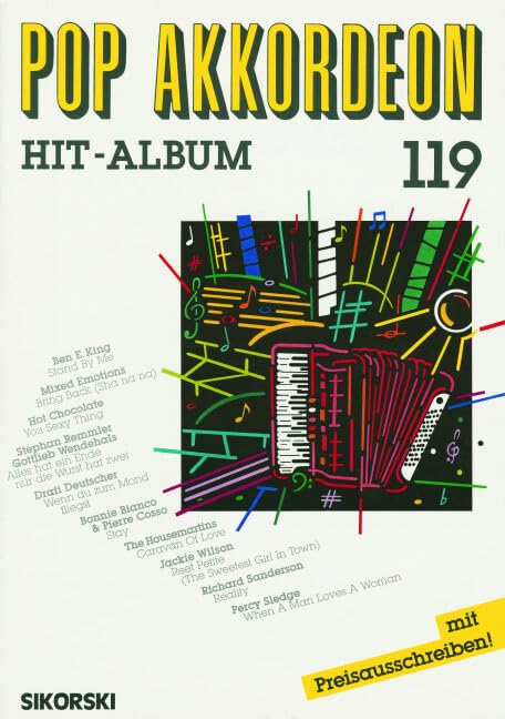 Pop Akkordeon 119: Hit-Album. 119. accordion. book