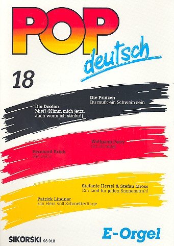 Pop deutsch E-Orgel 18: Für elektronische Orgel. electric organ. Books