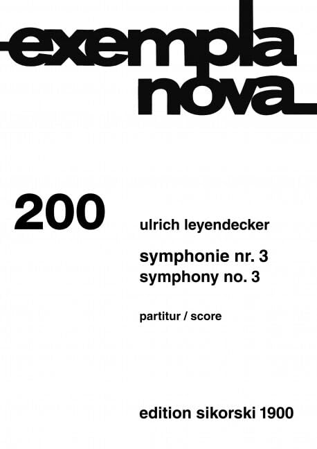 Sinfonie Nr. 3: 200. orchestra. Partition d'étude. book