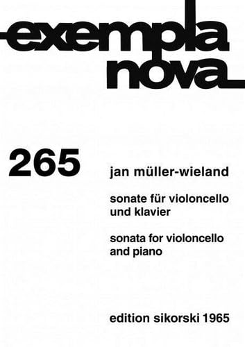 Sonate: für Violoncello und Klavier. 265. cello, piano. Books