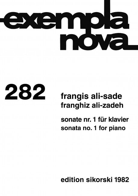 Sonate Nr. 1: In memoriam Alban Berg. 282. piano. Books