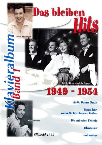 Das bleiben Hits: Bd 1: 1949-1954. voice, piano. Sheet Music
